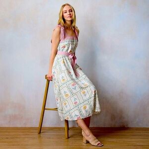 Women's LC Lauren Conrad Tie-Strap Tea Length Dress